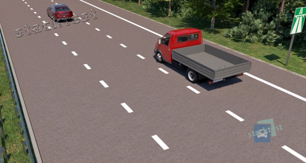 С какой максимальной скоростью разрешается движение грузовому автомобилю с технически допустимой общей массой не более 3.5 тонны по автомагистрали?