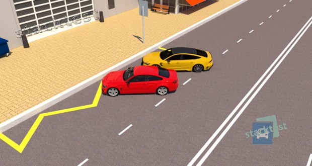 Правильно ли легковые автомобили поставлены на стоянку в показанном месте?