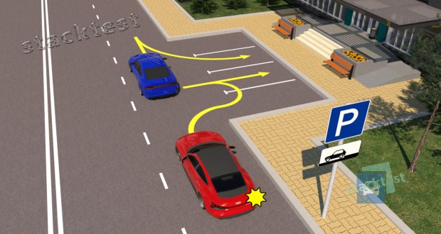 Водитель какого автомобиля не нарушил Правила дорожного движения при постановке на стоянку в указанном месте?