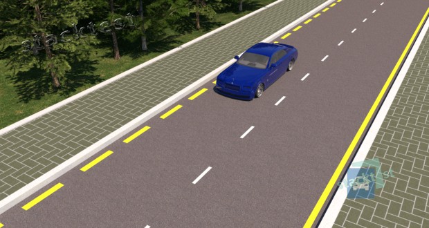 Разрешается ли водителю синего легкового автомобиля произвести высадку пассажиров в показанном на рисунке участке дороги?