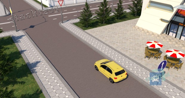 Разрешается ли водителю жёлтого легкового автомобиля развернуться на ближайшем по ходу движения перекрёстке?