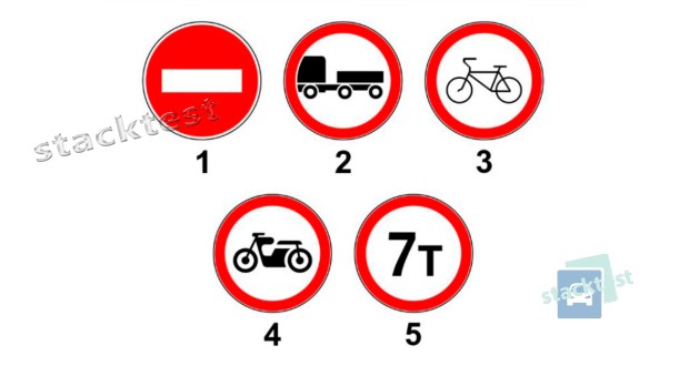 Какие из показанных на рисунке дорожных знаков не распространяют своё действие на транспортные средства, принадлежащие гражданам, проживающим в обозначенной зоне, при отсутствии иных возможностей их подъезда?