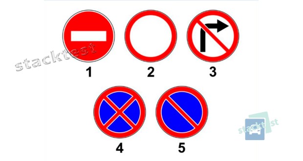 Действие каких дорожных знаков из показанных на рисунке не распространяется на транспортные средства с опознавательным знаком «Инвалид»?
