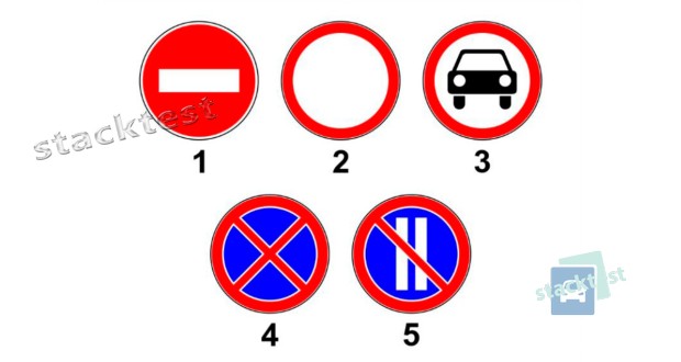 Действие каких дорожных знаков из показанных на рисунке не распространяется на транспортные средства с опознавательным знаком «Инвалид»?