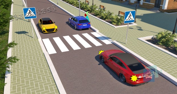 Кто из водителей в показанной ситуации нарушает Правила дорожного движения?
