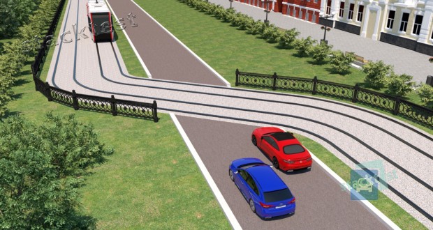 Нарушит ли Правила дорожного движения водитель синего автомобиля, совершив обгон на показанном участке дороги?