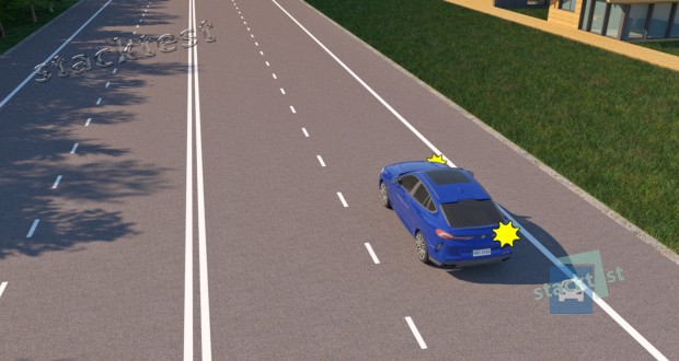 Разрешается ли водителю легкового автомобиля в показанной ситуации не съезжать на обочину при высадке пассажира, которому необходимо перейти на левую сторону дороги?