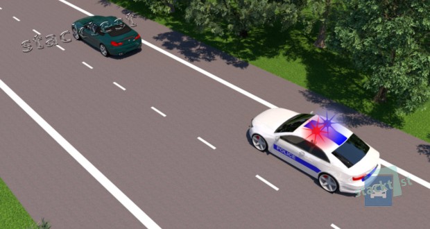 Mida peab tegema autojuht, kui tagasõitval autol töötavad sinine ja punane vilkur?