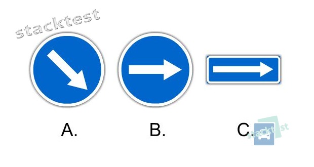 Какой знак обязывает объезжать препятствие справа?
