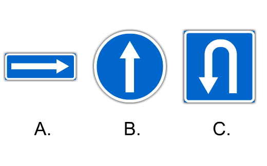 Какой знак запрещает поворот налево?