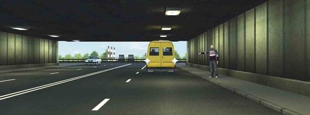Разрешено ли водителю маломестного автобуса движение задним ходом для посадки пассажира в тоннеле?