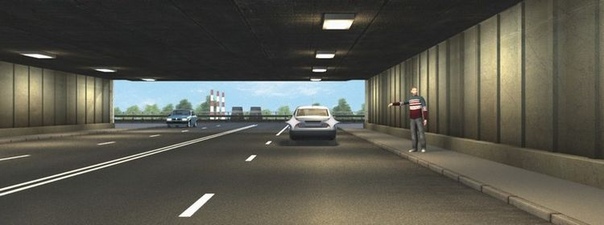 Разрешено ли водителю легкового автомобиля движение задним ходом для посадки пассажира в тоннеле?