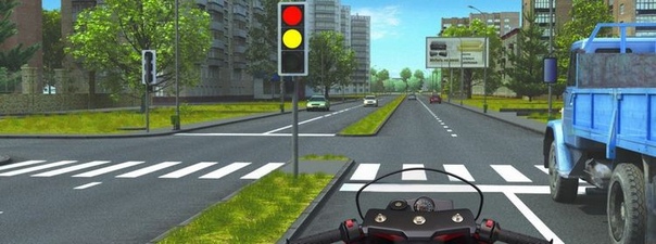 При включении зеленого сигнала светофора Вам следует: