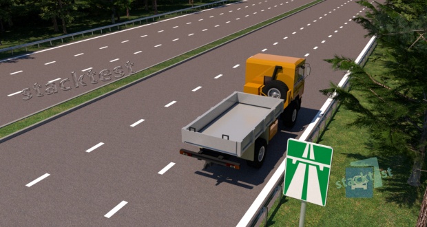 Какая максимальная скорость установлена для движения грузовых автомобилей с разрешенной максимальной массой более 3,5 т на автомагистрали?