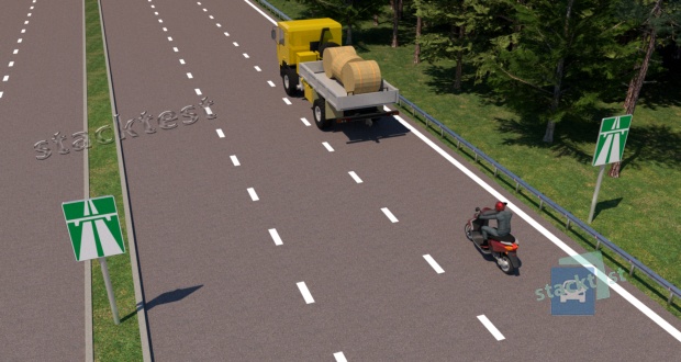 З якою максимальною швидкістю дозволено рух вантажних автомобілів, що перевозять людей у кузові на автомагістралях?