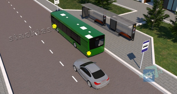 Какие меры должен предпринять водитель автобуса, подавший сигнал о намерении начать движение от любой остановки?