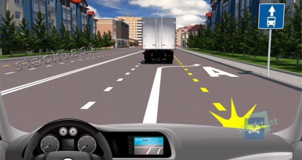 Разрешено ли вам на легковом автомобиле продолжить движение по правой полосе?