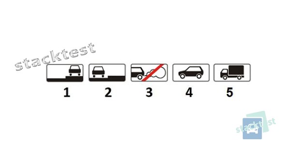 Какая из представленных табличек указывает, что разрешается оставлять транспортные средства только с неработающим двигателем?