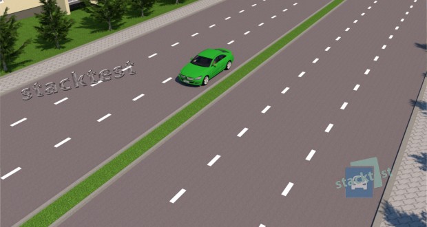 За яких умов водієві легкового автомобіля дозволено рух по крайній лівій смузі на дорозі з розділювальною смугою?