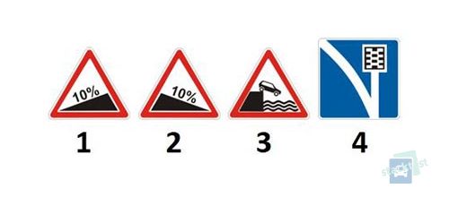 Який із наведених дорожніх знаків встановлюється перед крутим підйомом?